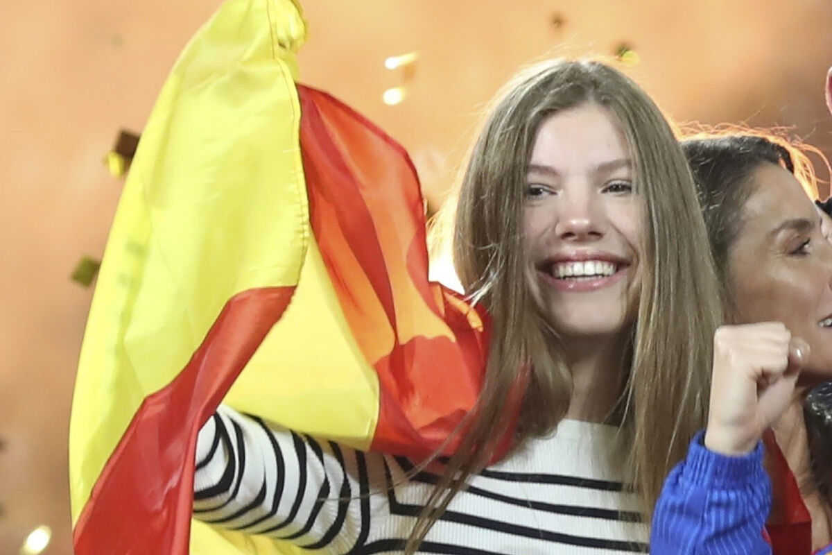 La infanta Sofía va al partido del mundial de España