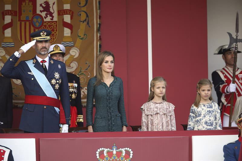 Su primer día de la Hispanidad siendo Reyes